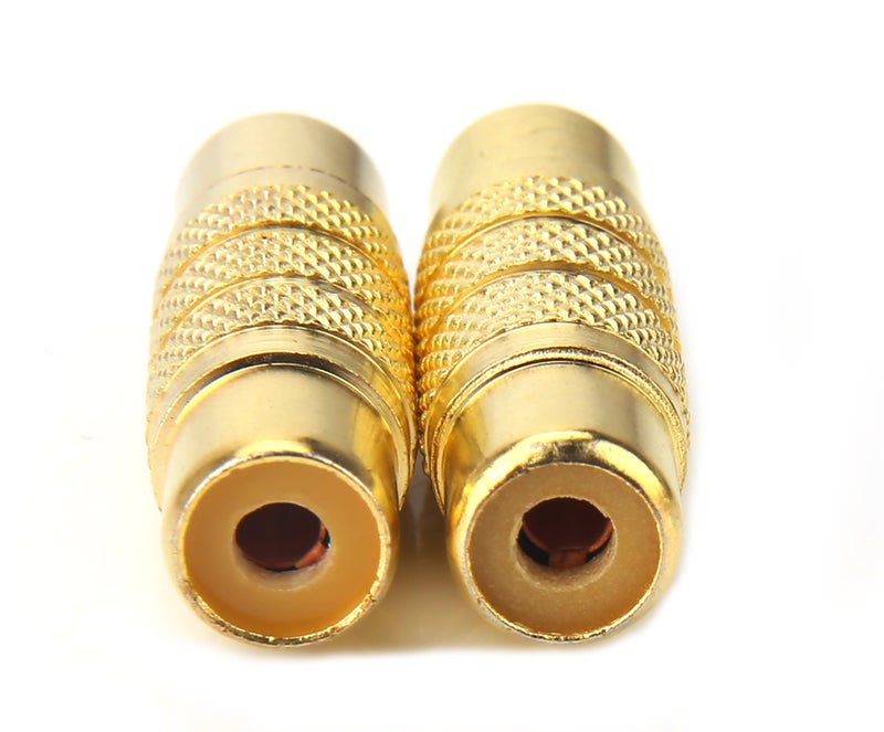 Devinal RCA Coupler, RCA Female to Female Adapter Gold Plated A/V Joiner Gender Changer Video Audio Converter (2 Pack) - Image 2